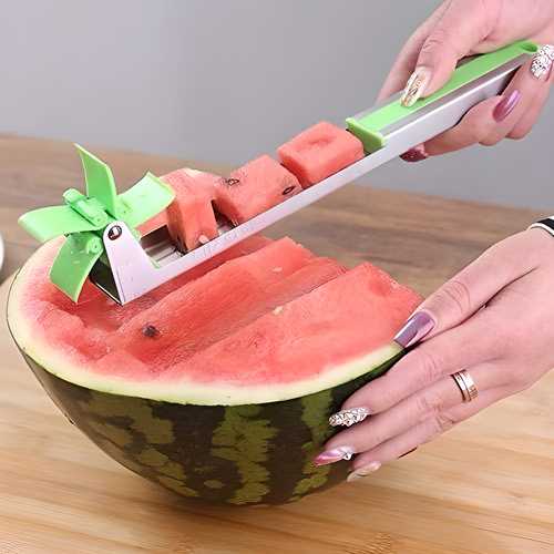 Watermelon Cutter Windmill Watermelon Slicer Cutter Washable Fruit Peeler