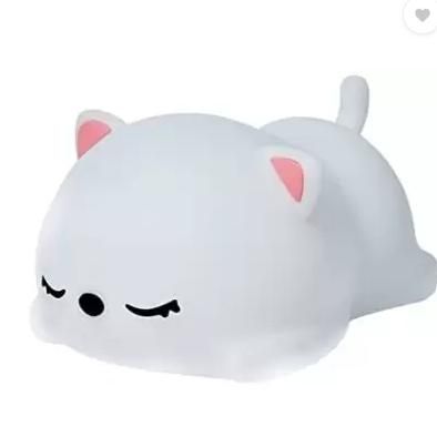 Silicon Snoring Cat Night Lamp