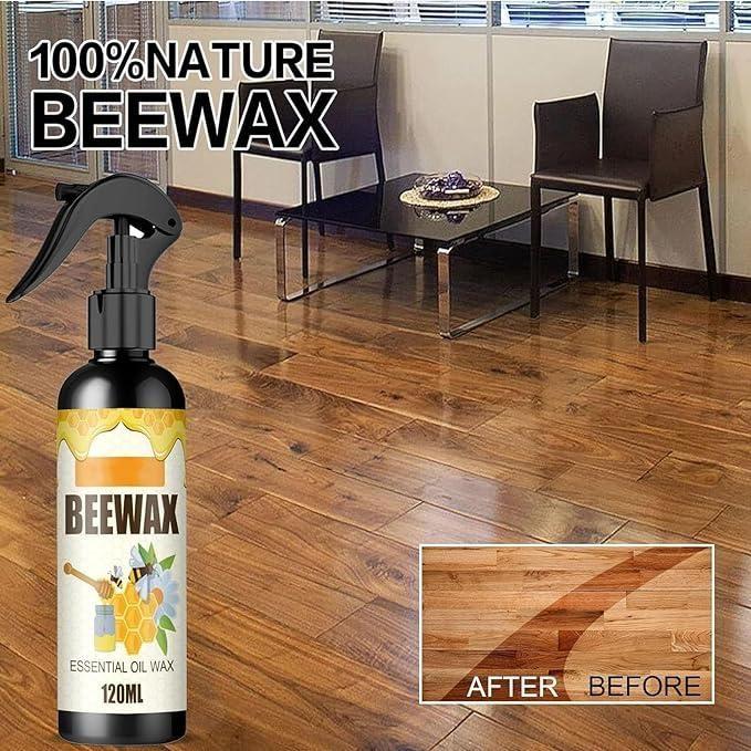 Natural Micro-Molecularized Beeswax Spray, Furniture Polish and Cleaner for Wood (Pack of 2)